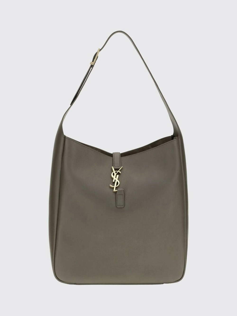 Saint Laurent Le Cinq A Sept Leather Hobo Shoulder Bag Green